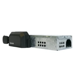 Closeup image of Rentokil's professional Mini Mousetrap hardware.